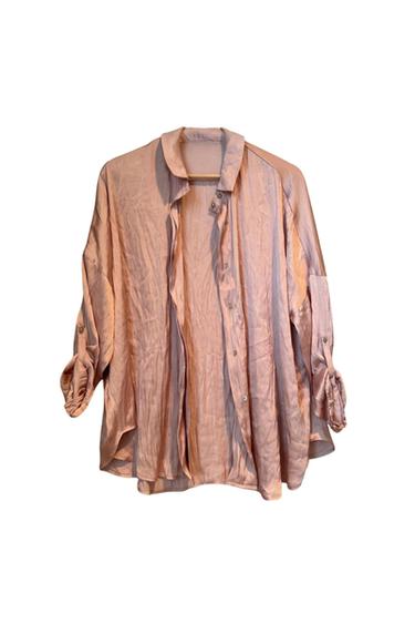 SATIN EFFECT BLOUSE