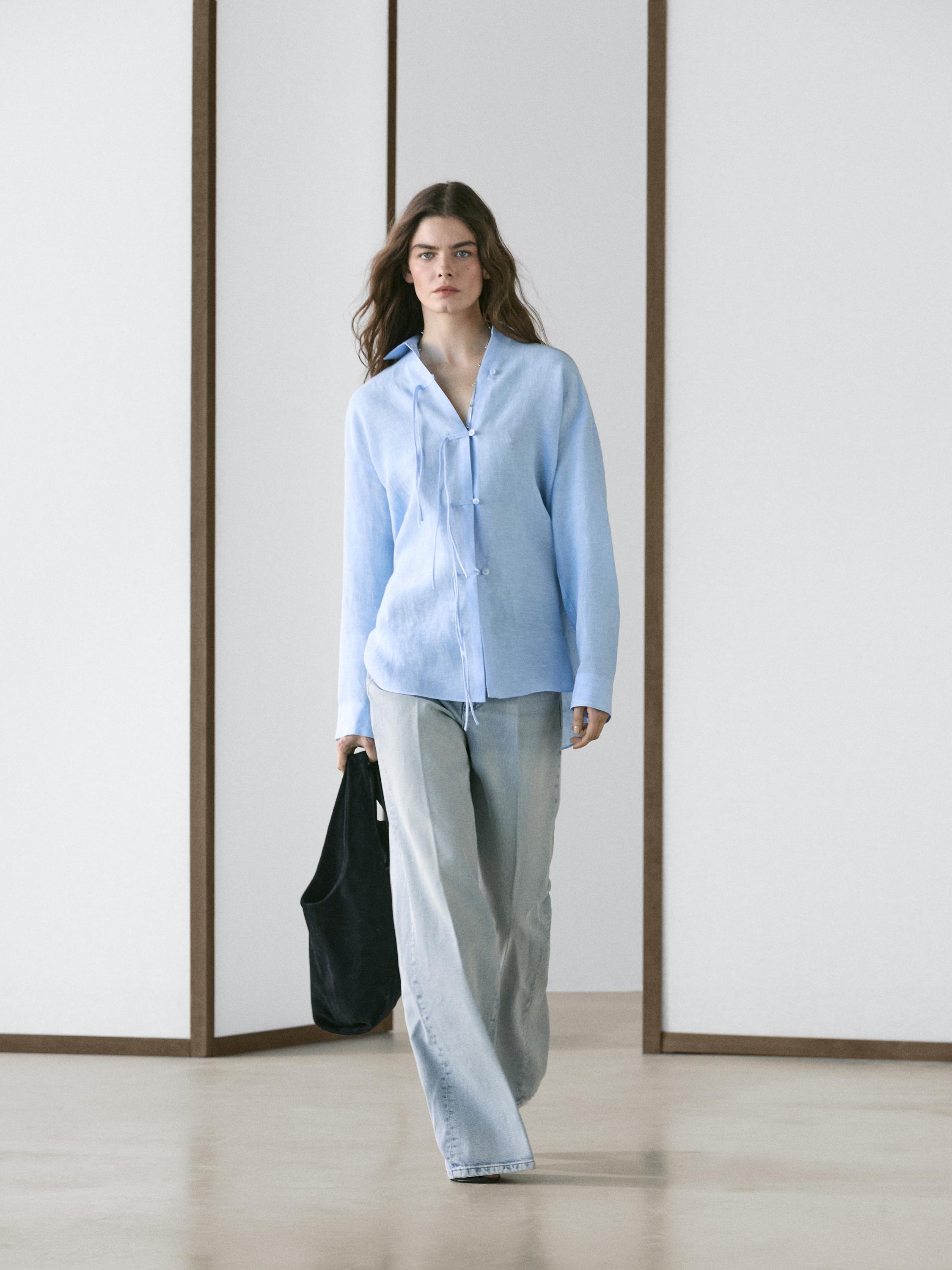 Chemise fluide 100 % lin
