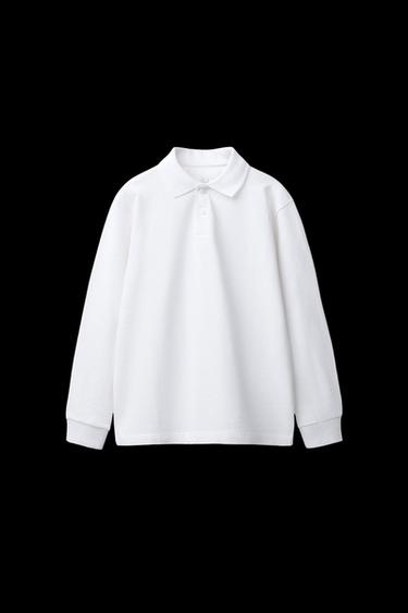 POLO BÁSICO PIQUÉ - Blanco de Zara - Imagen 0