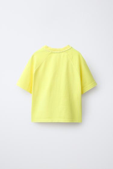 ENSEMBLE JOGGING T-SHIRT ET BERMUDA UNI - Jaune de Zara - Image 2