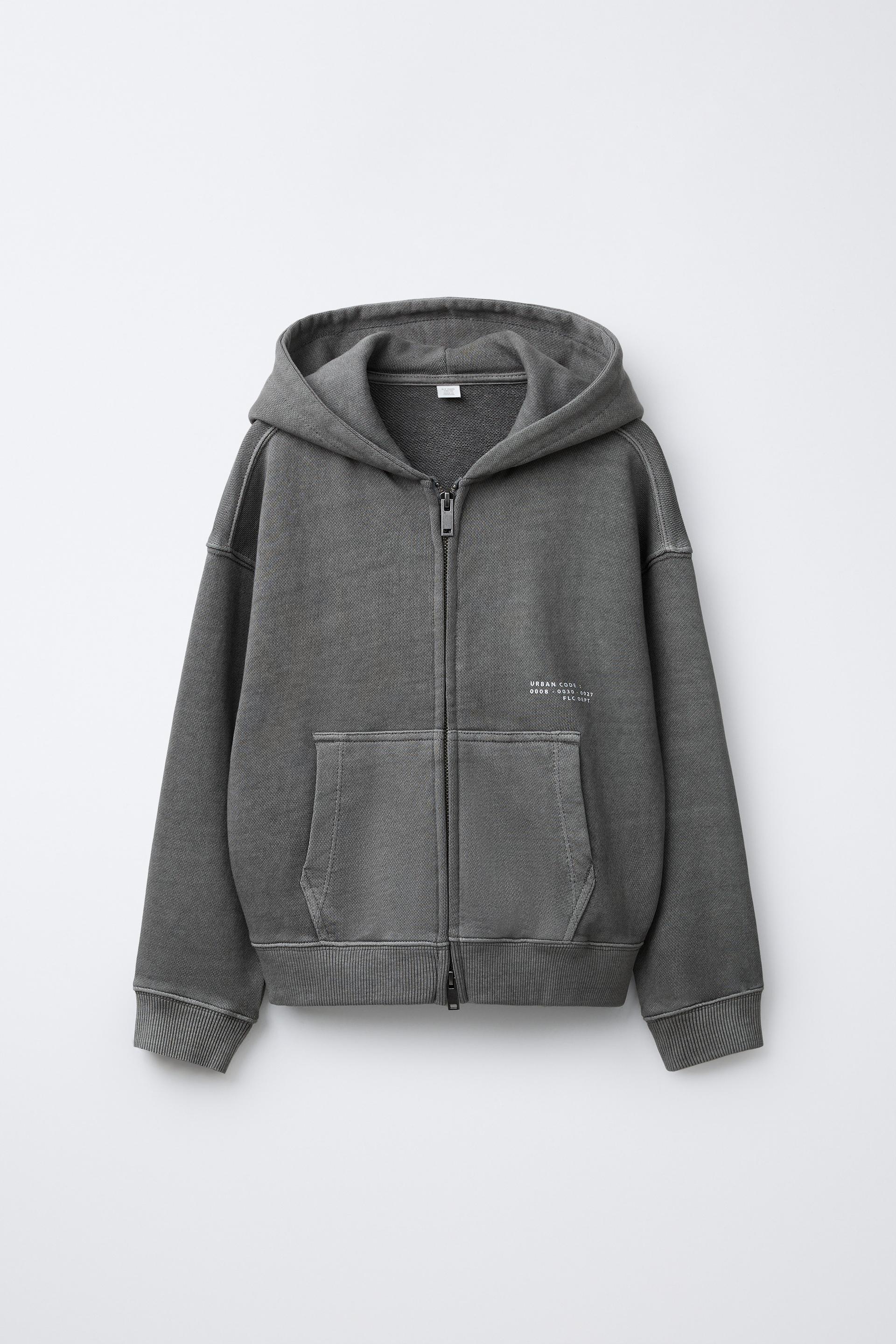 Garment Dye Zip-Up Sweatshirt