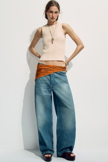 TOP PUNTO MANGA SISA - Crudo de Zara