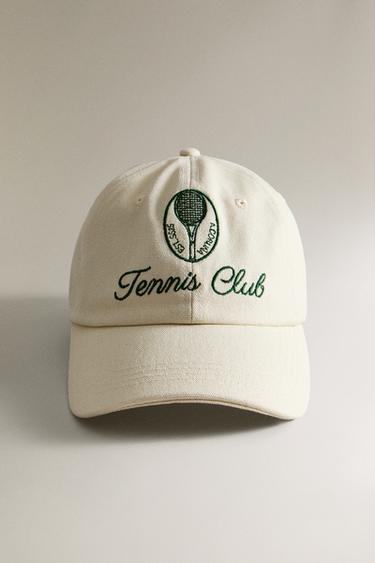 COTTON TENNIS CAP - Ecru by Zara - Image 0