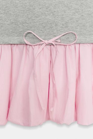 ROBE BIMATIÈRE BALLON - Gris chiné de Zara - Image 6