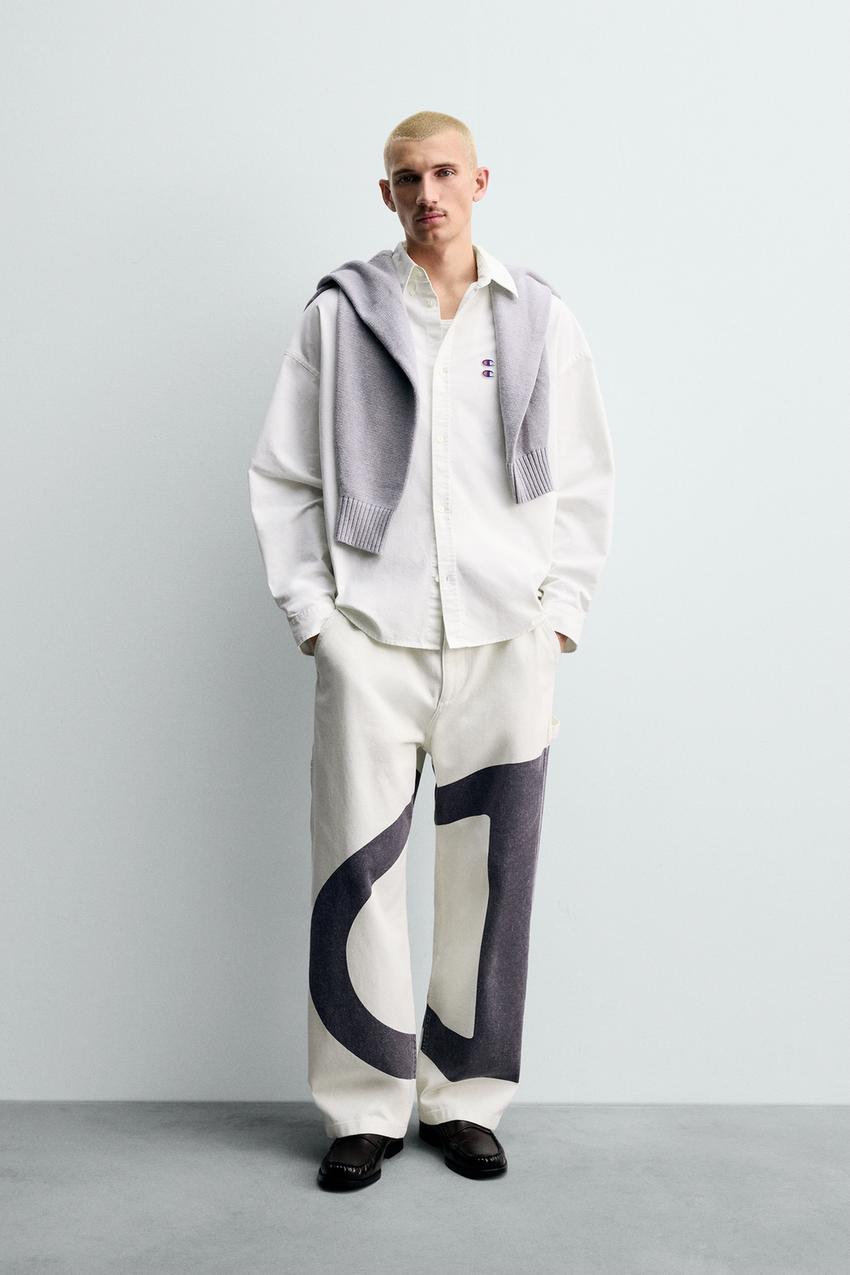 OXFORD OVERHEMD MET CHAMPION®-PATCHES X ZARA