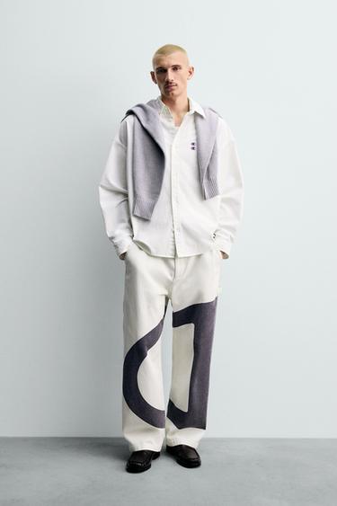 CHEMISE OXFORD À ÉCUSSONS CHAMPION ® X ZARA - Blanc de Zara - Image 0