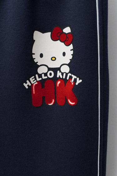 PANTALON DE JOGGING LARGE HELLO KITTY © SANRIO - Bleu marine de Zara - Image 3