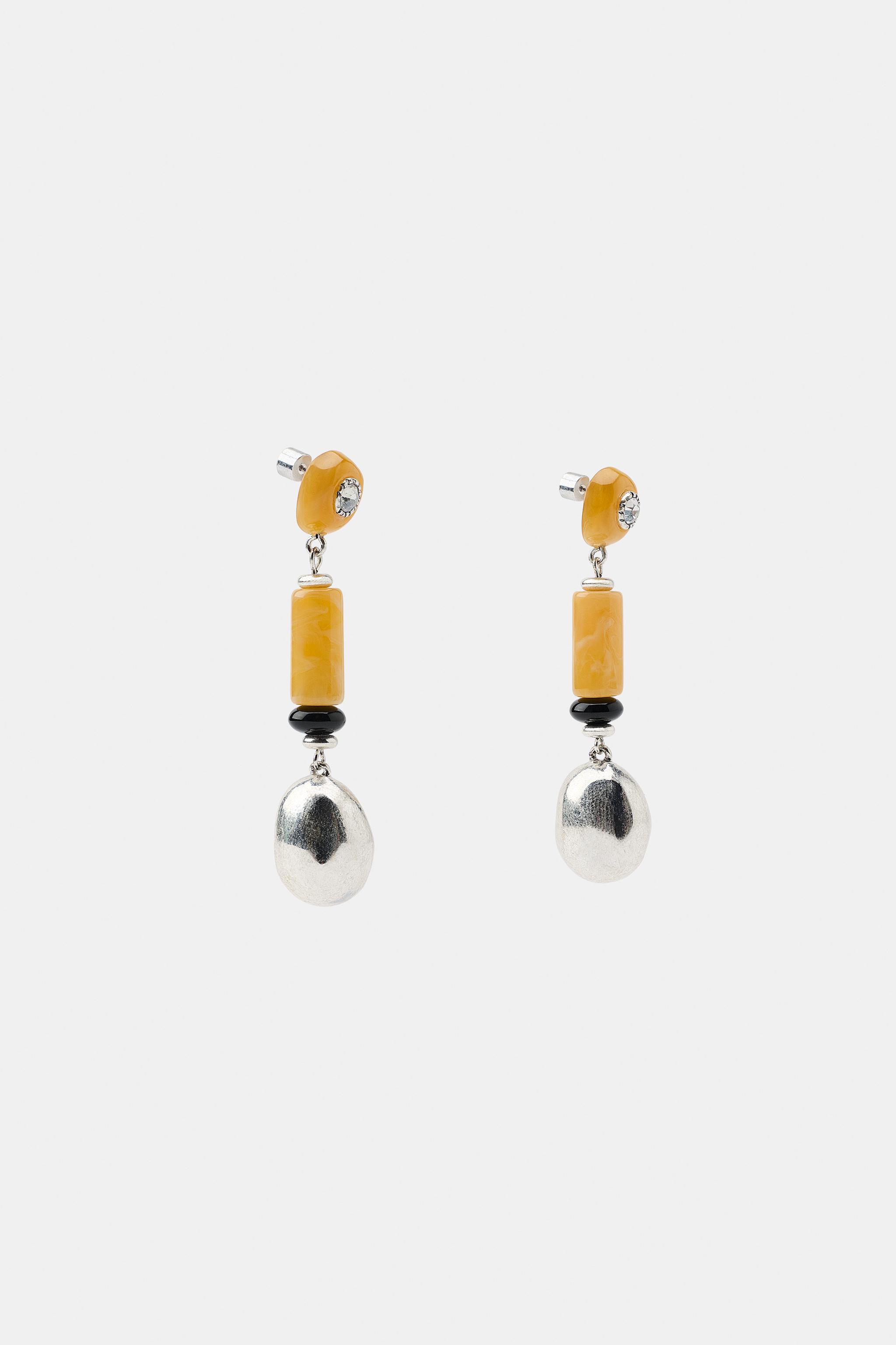 RESIN STONE EARRINGS