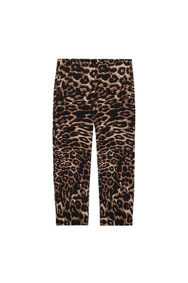PANTALÓN CAPRI STRETCH - Leopardo de Zara