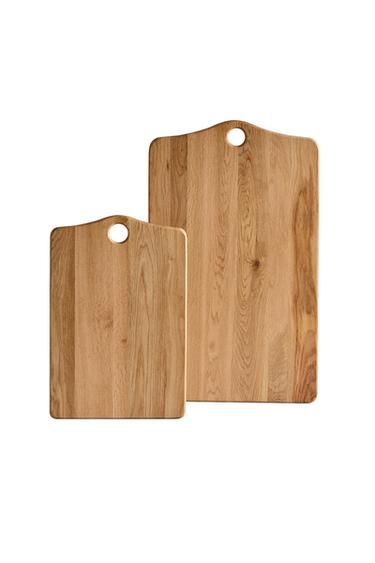 OAK WOOD CHOPPING BOARD - Light brown by Zara