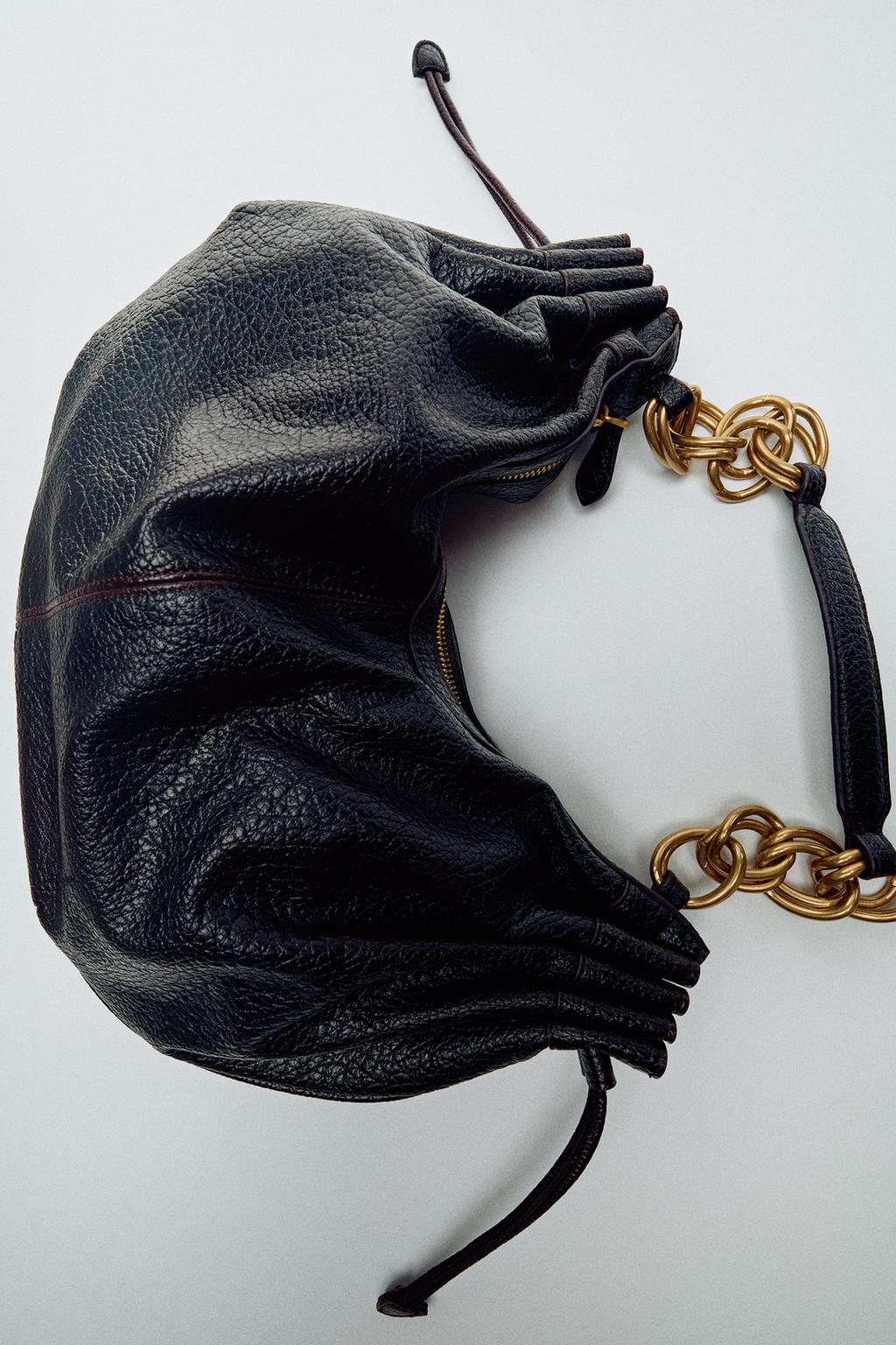 GATHERED SHOULDER BAG