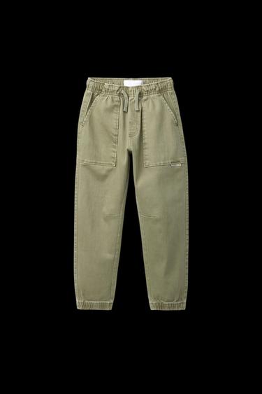 SUPER ELASTISCHE JOGGINGHOSE - Olivgrün von Zara - Bild 0