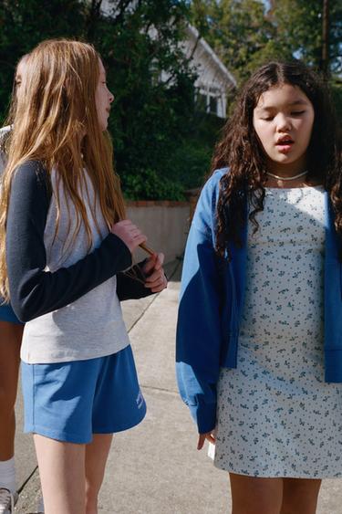 PRINTED ROMA KNIT DRESS - Blue/White by Zara