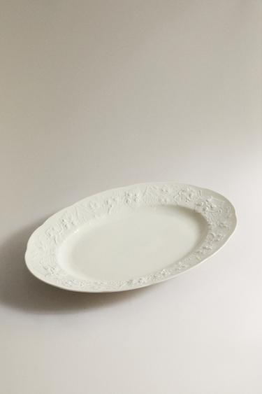 PLAT EN PORCELAINE RAISIN - Crème de Zara - Image 1