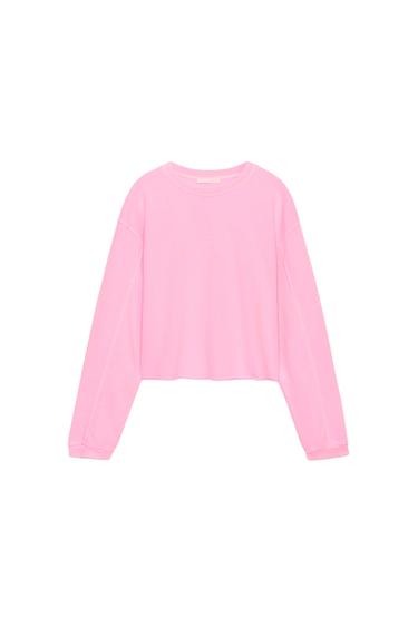 SWEAT FLUO - Rose fluo de Zara