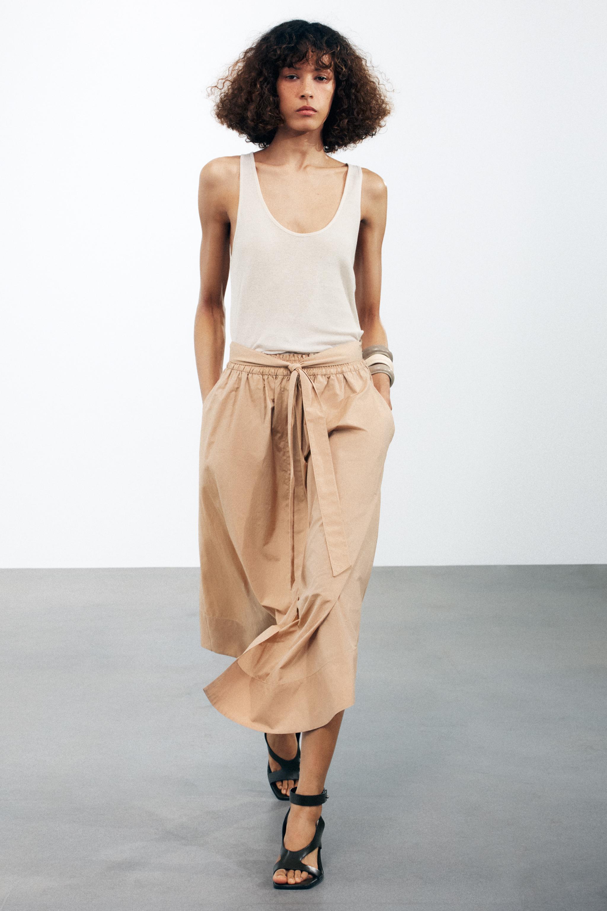 LIMITED EDITION MIDI SKIRT - Dark pink | ZARA United States