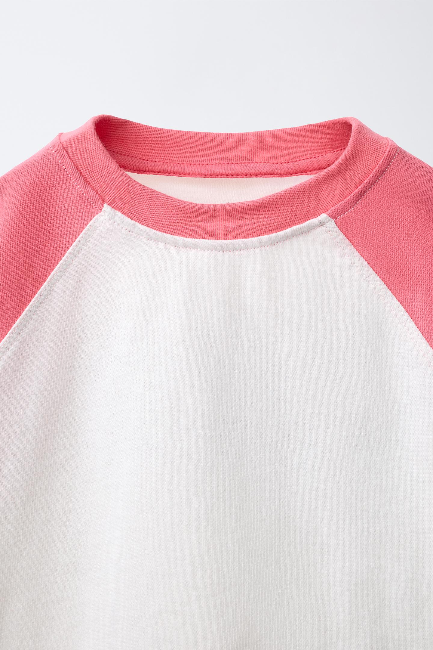Детская футболка Zara Pukas Surf Raglan Sleeve, цвет: Розовый — фото 3