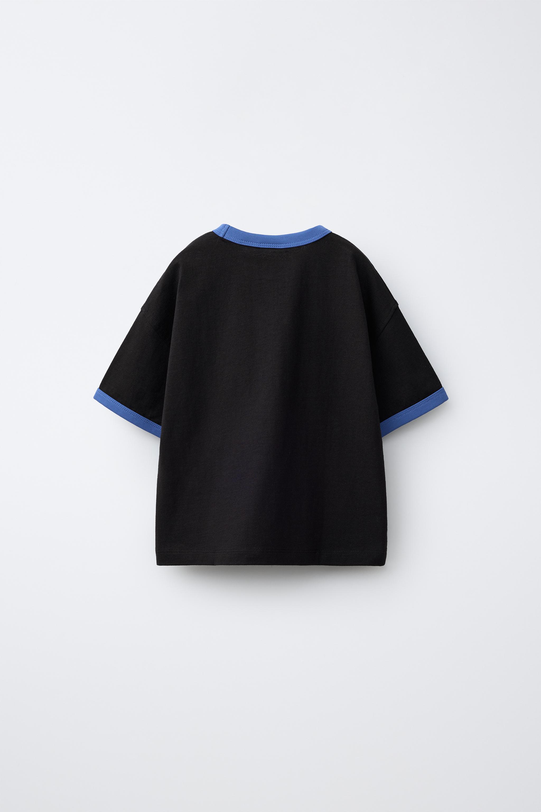 CONTRAST TRIM T-SHIRT