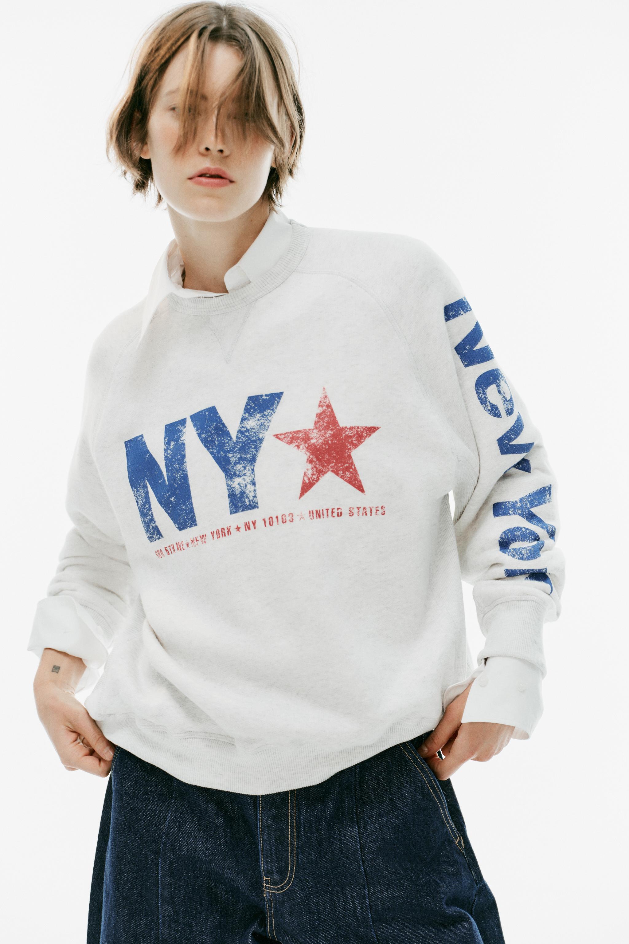 Женские худи Zara OVERSIZE TEXT SWEATSHIRT — фото 2