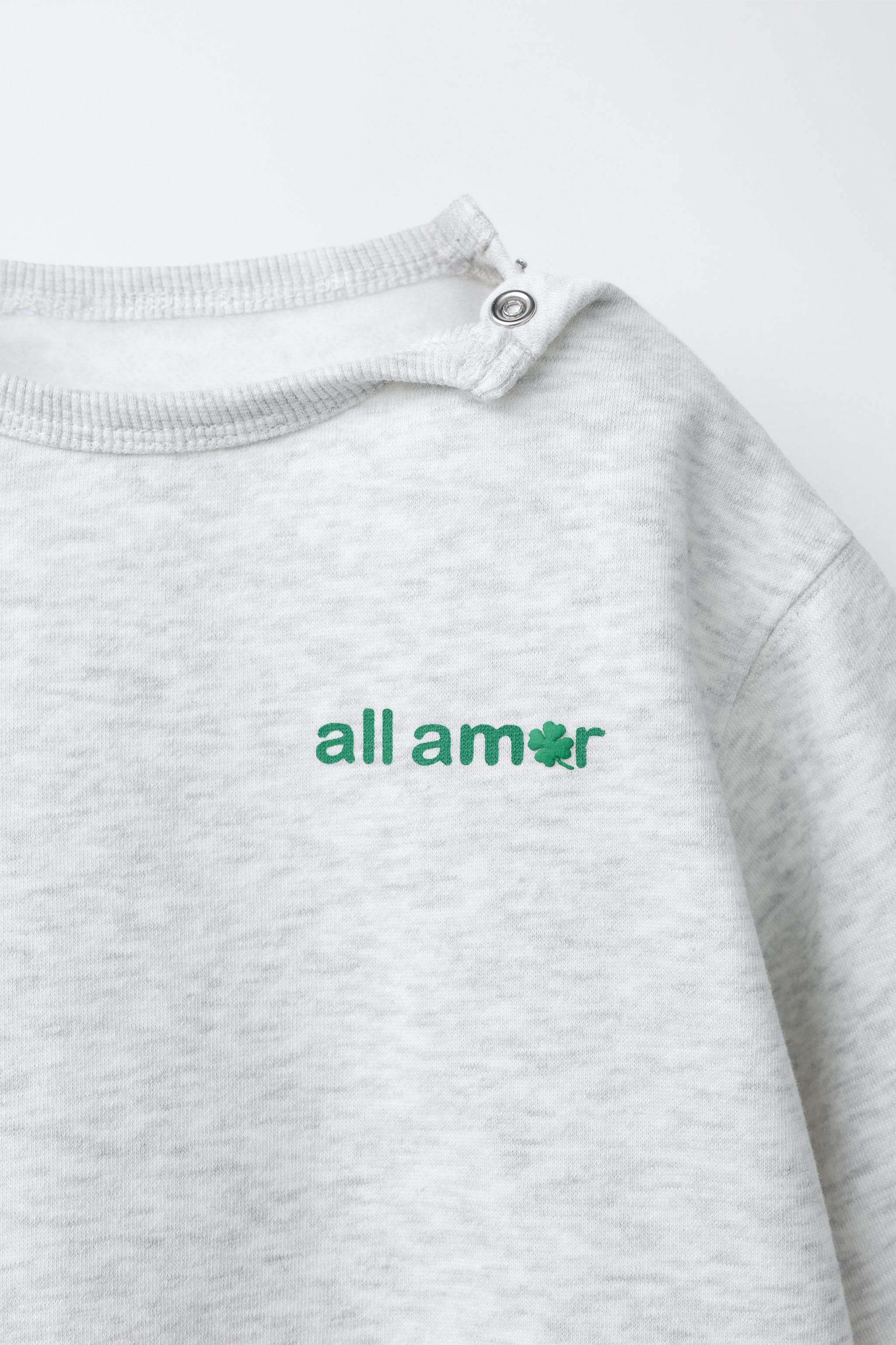 ENSEMBLE SWEAT-SHIRT ET PANTALON À INSCRIPTION