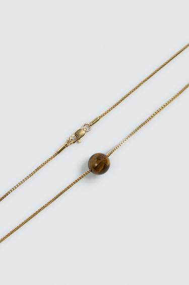 CHAÎNE AVEC PENDENTIF PIERRE - Or de Zara - Image 1