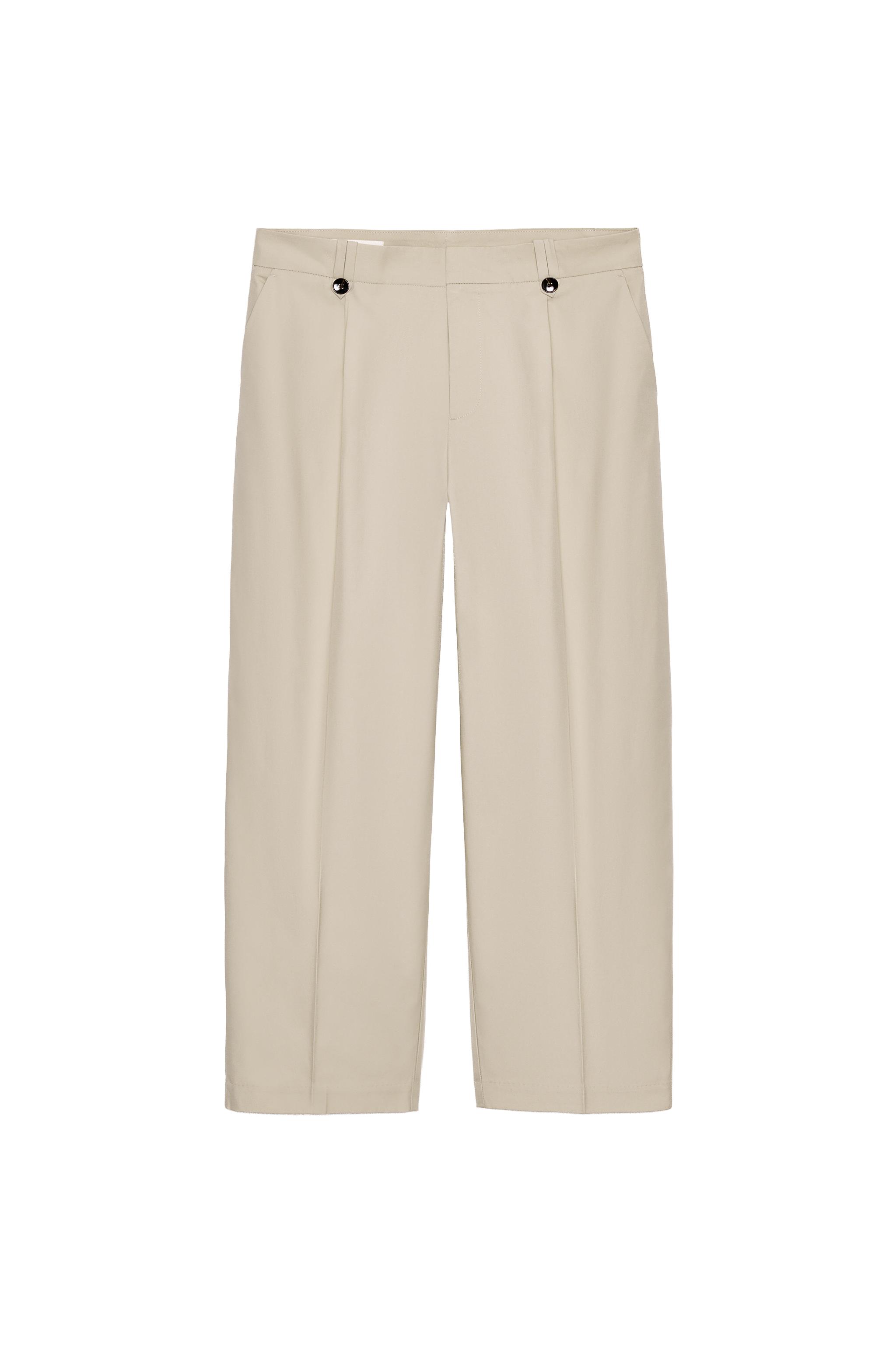 STRAIGHT-LEG CHINO TROUSERS