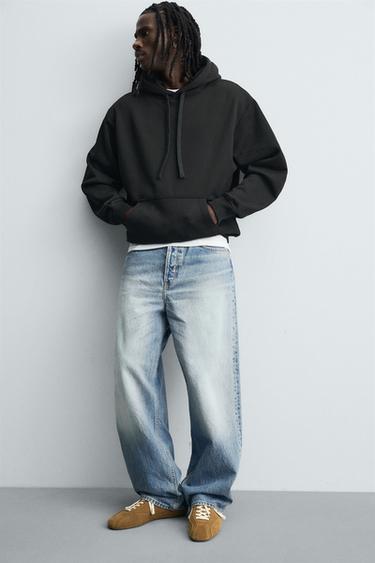 SWEAT À CAPUCHE HEAVYWEIGHT BASIQUE - Noir de Zara - Image 5