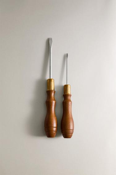 Zara FLAT STEEL WOODEN SCREWDRIVER - Brown - Image 0
