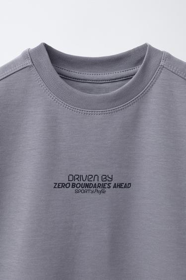 SLOGAN INTERLOCK T-SHIRT AND BERMUDA SHORTS SET - Mauve by Zara - Image 3