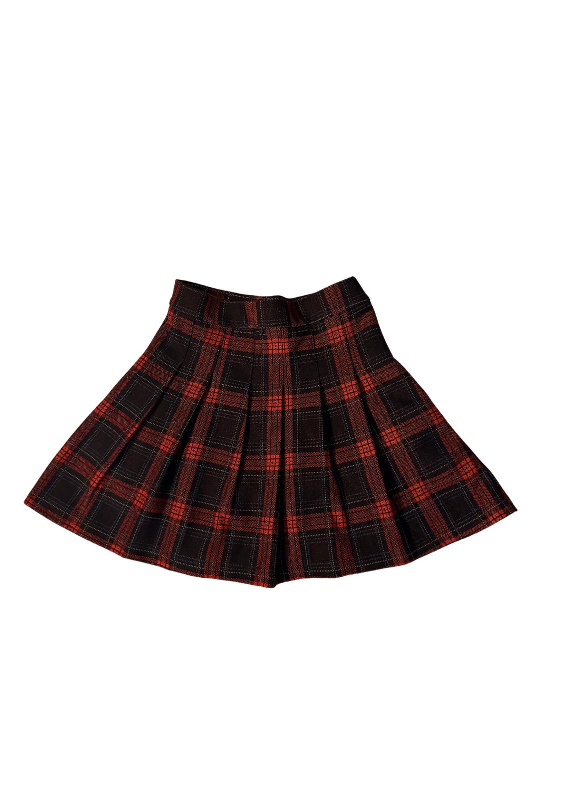 CHECK BOX PLEAT SKIRT - Image 2