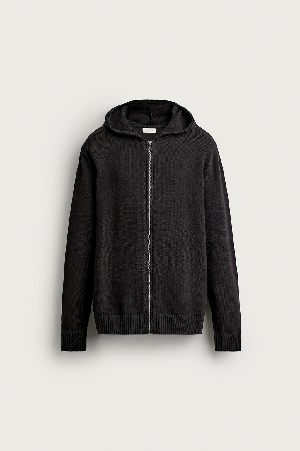 100% COTTON KNIT HOODIE