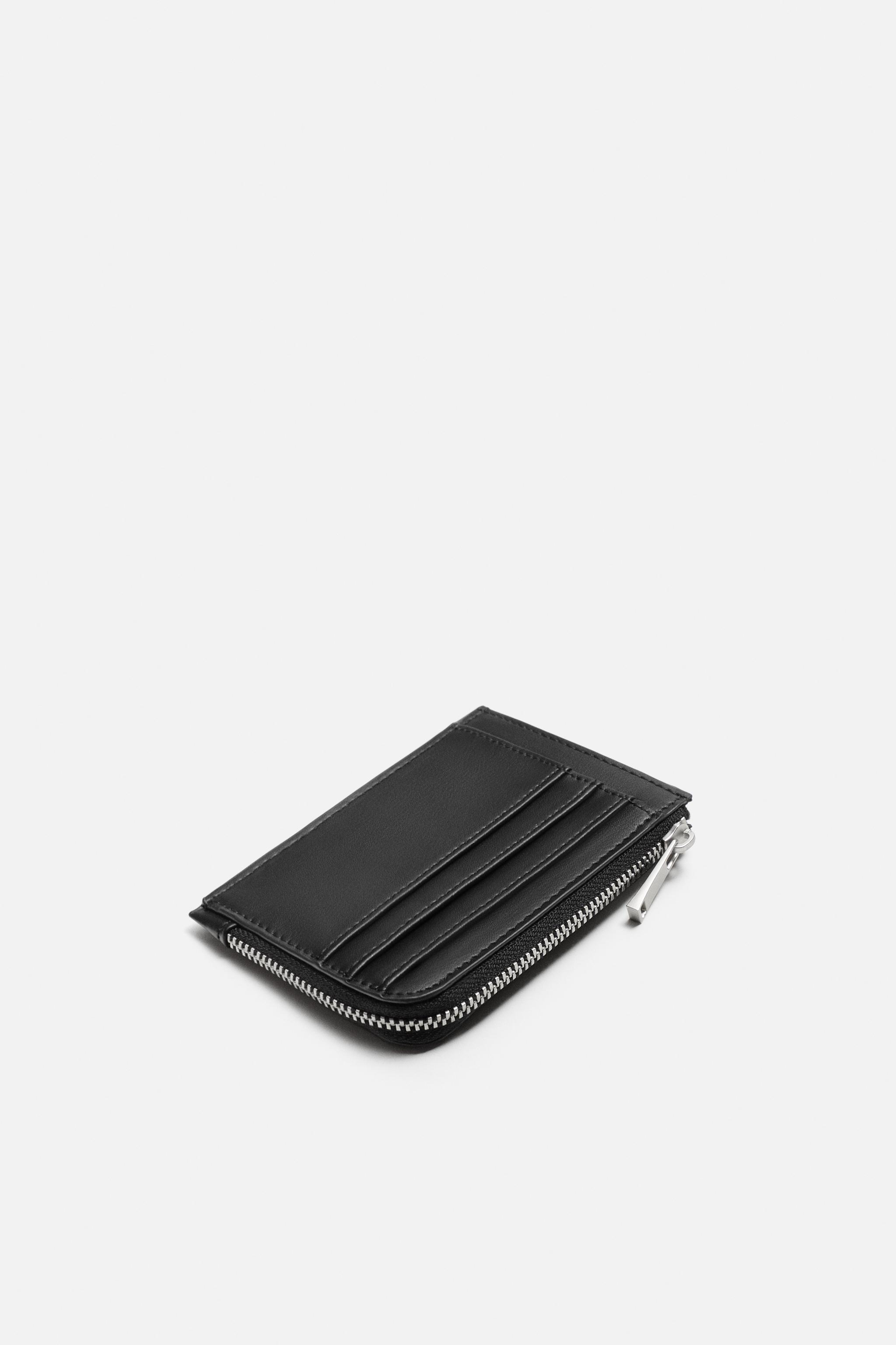 Zara Plain Cardholder Coin Purse Black Men