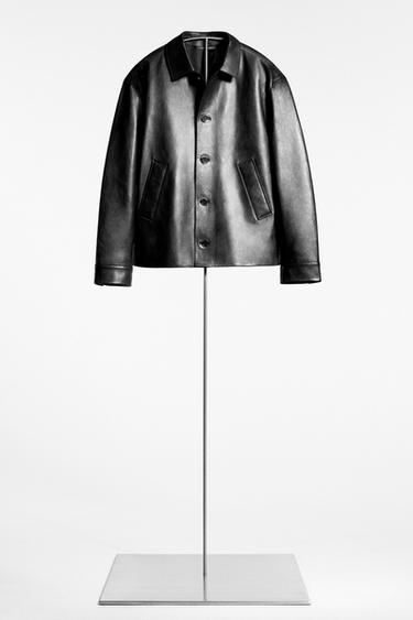LEATHER JACKET - Black by Zara