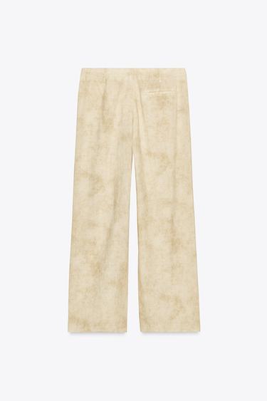 ZW COLLECTION TROUSERS WITH DARTS - Ecru by Zara - Image 6