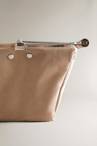 GARDEN BASKET WITH REMOVABLE COTTON - Ecru by Zara - Image 4