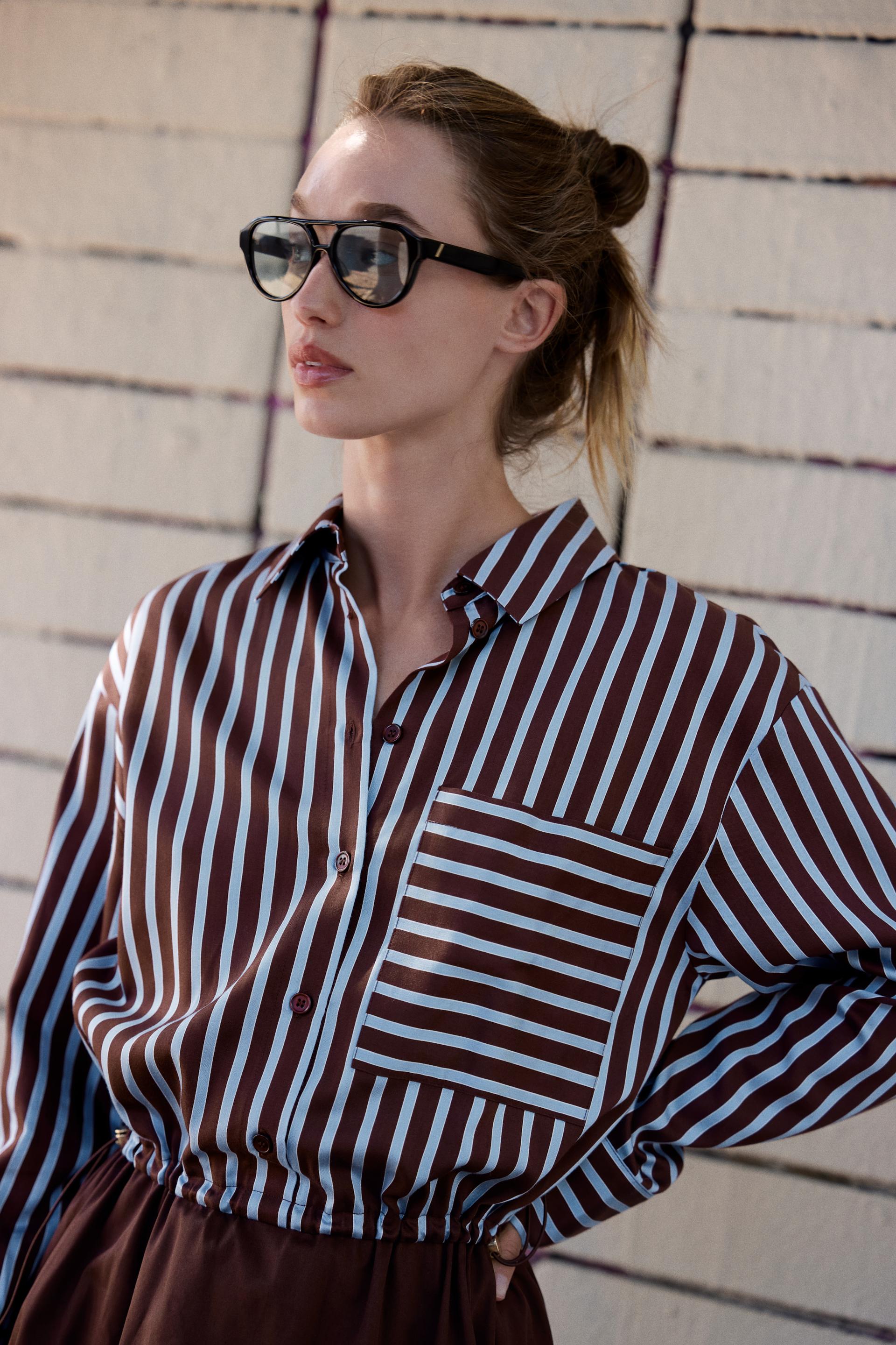 COMBINED MIDI SHIRT DRESS thumbnail 3