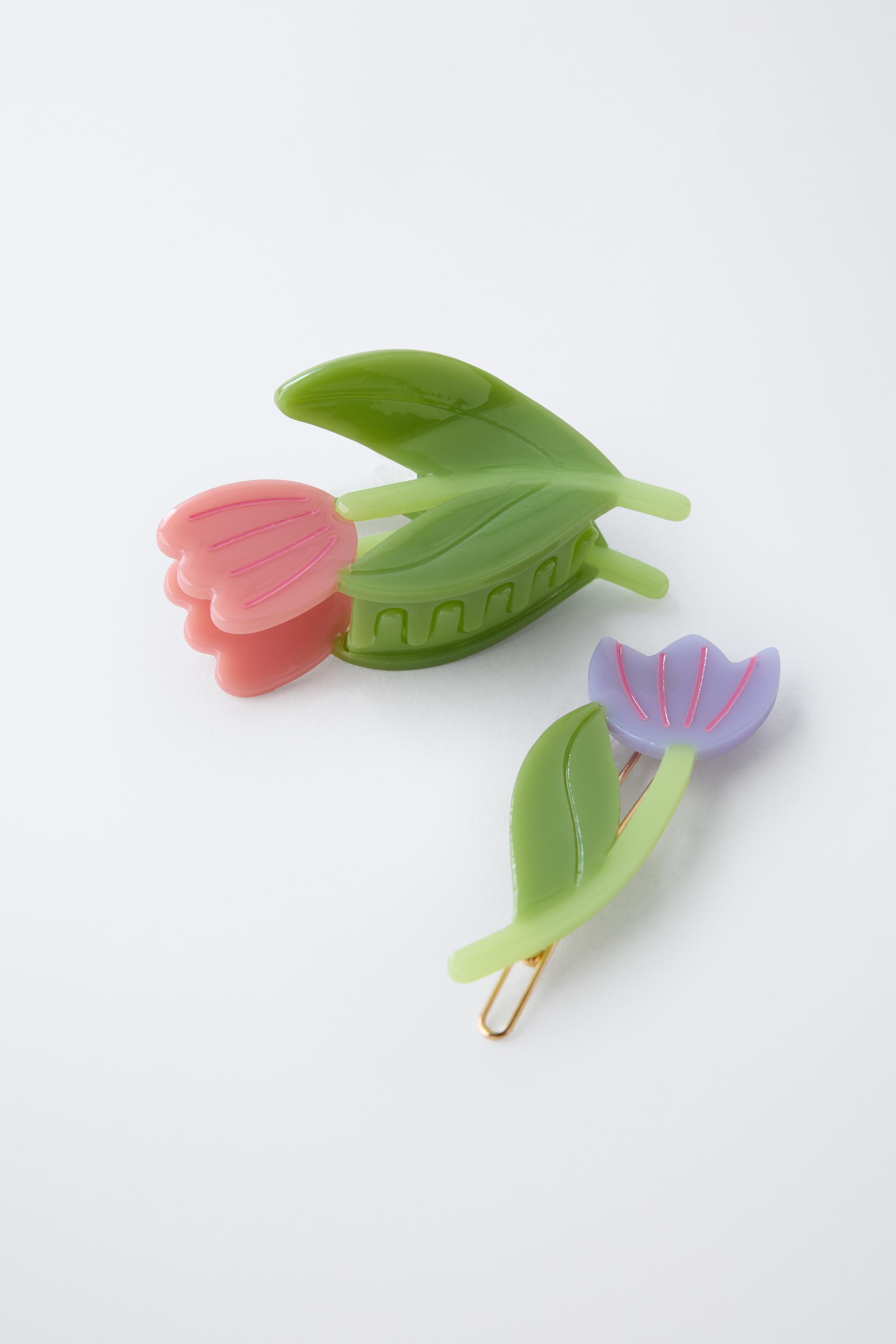 TWO-PACK OF TULIP HAIR CLIPS
