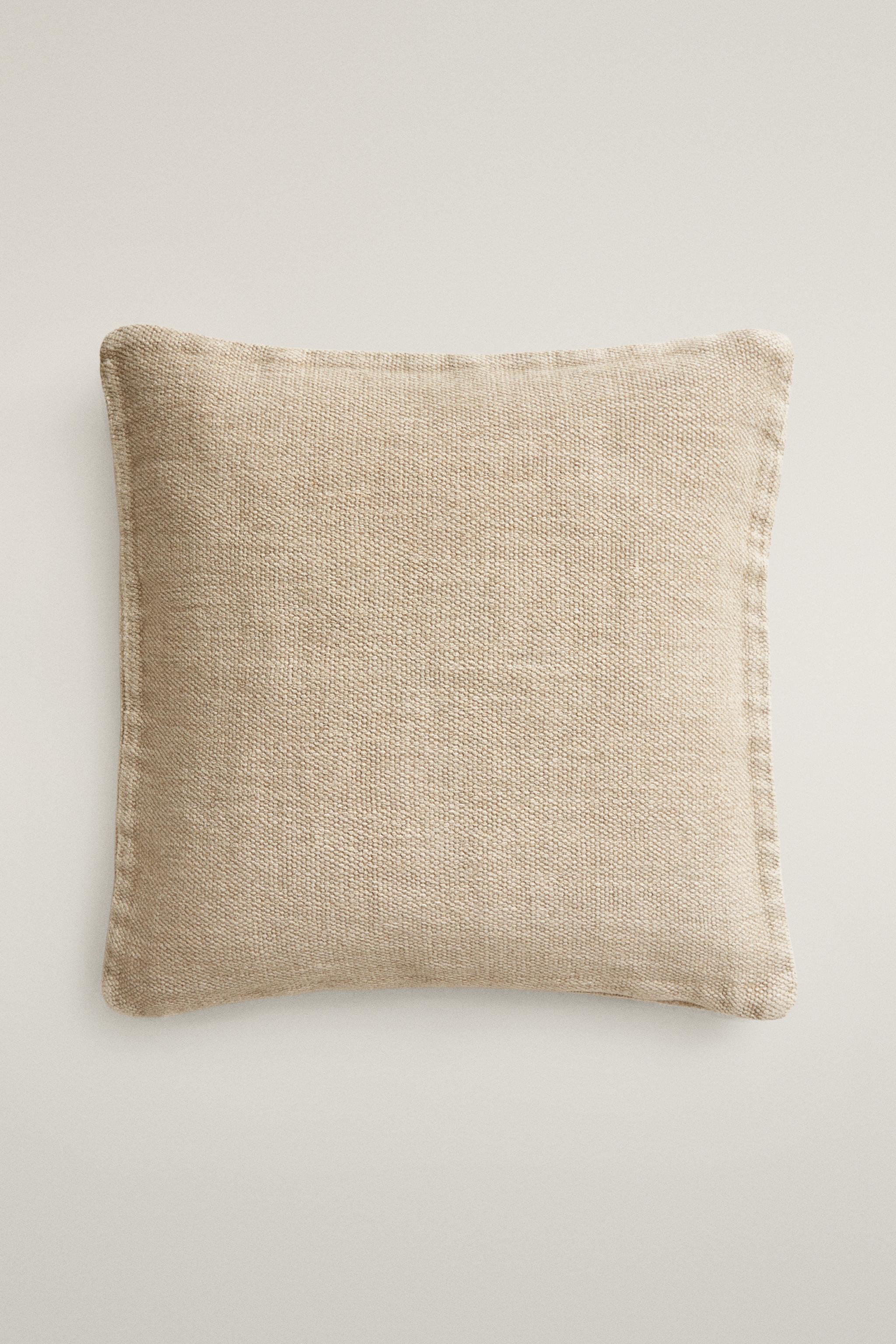 PLAIN LINEN THROW PILLOW COVER
