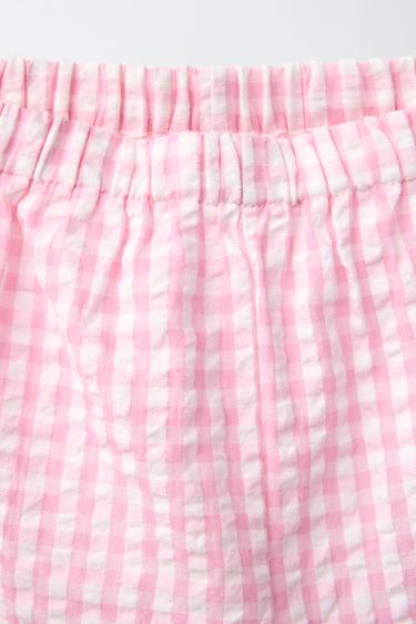 3-6 YEARS/ GINGHAM CHECK PYJAMAS - Pink by Zara - Image 5