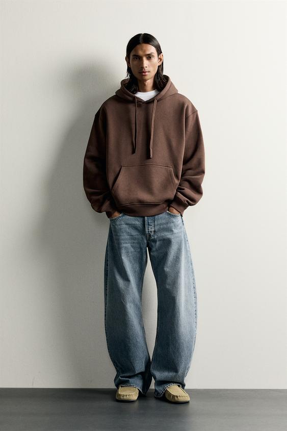 BASIC RELAXED FIT KAPÜŞONLU SWEATSHIRT