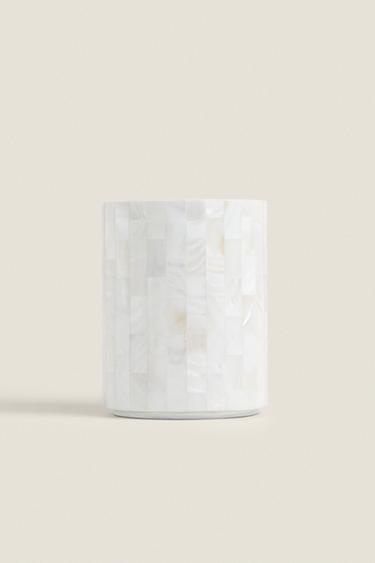 MOTHER-OF-PEARL TOOTHBRUSH HOLDER - White by Zara - Image 0