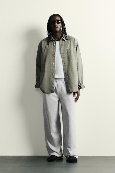 PANTALÓN JOGGER RELAXED FIT BÁSICO - Gris vigoré de Zara - Imagen 0