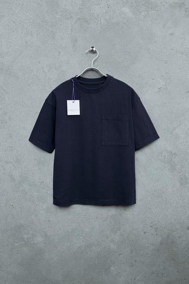 Zara STORIESZ - RASKEM TASKUGA T-SÄRK - Meresinine - Pilt 0