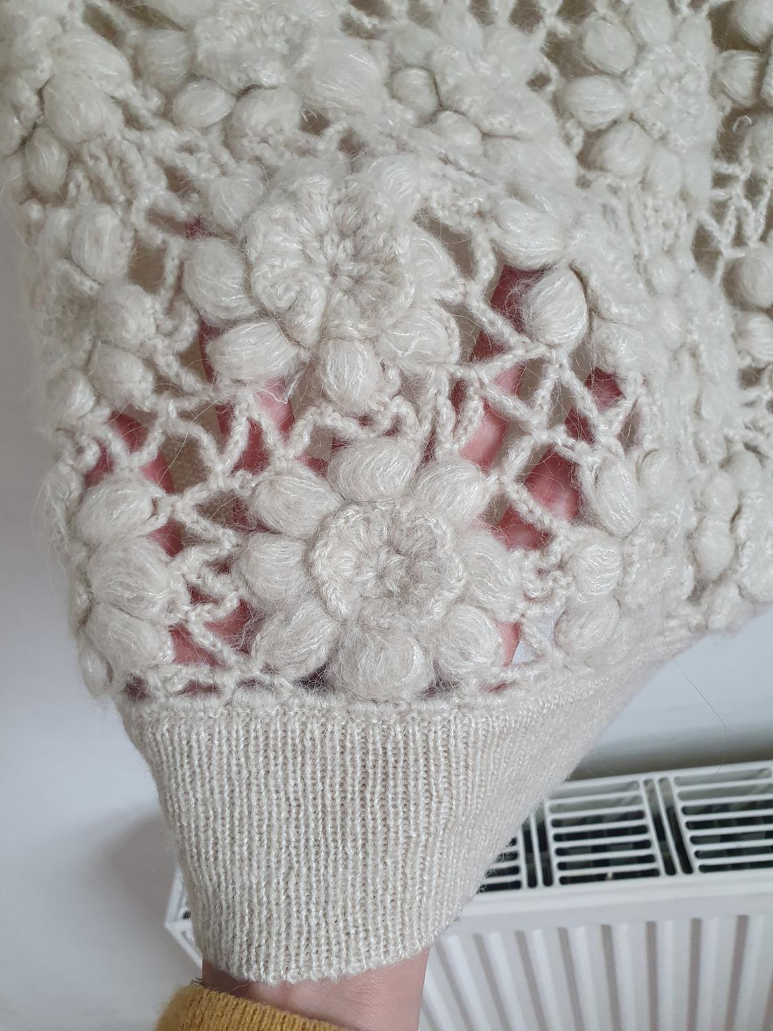 COMBINED CROCHET KNIT SWEATER - Image 6