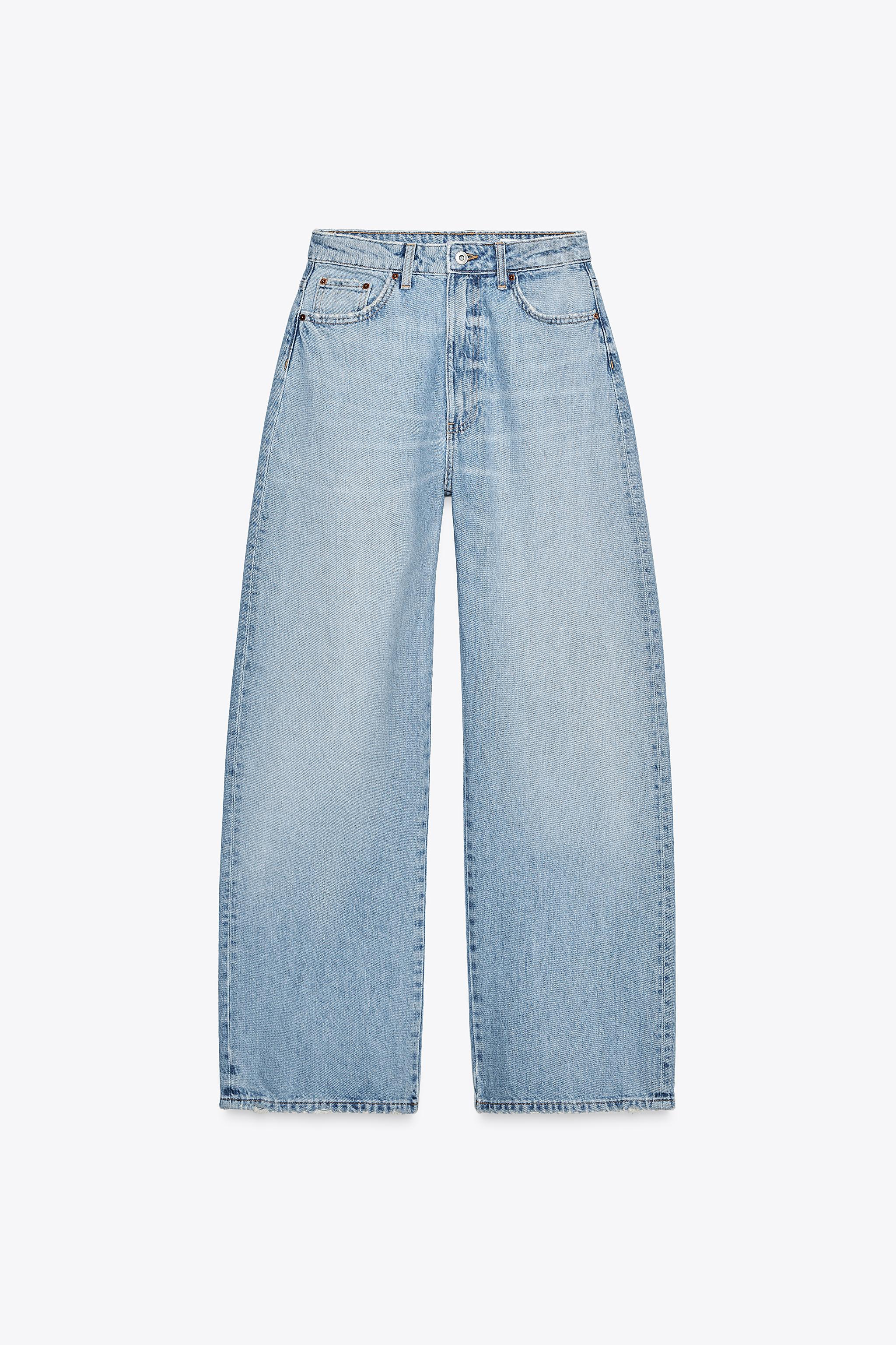 ミッドライズBAGGY TRF デニムパンツ - ブルー | ZARA Japan / 日本