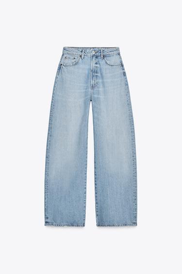 TRF MID-WAIST BAGGY JEANS - Light blue by Zara