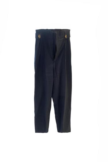 PANTALÓN TIRO ALTO AZUL MARINO