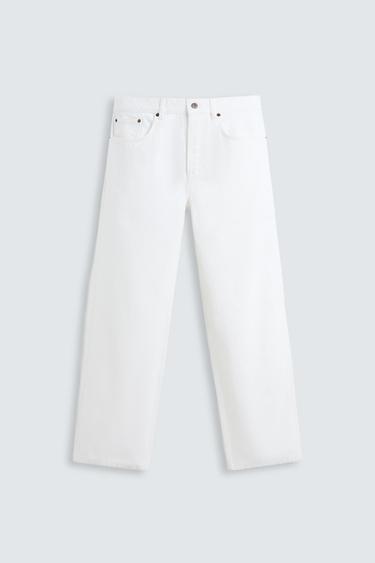 JEANS SLIM FIT - Branco-marfim da Zara