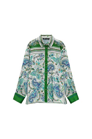 FLOWY PRINTED SHIRT