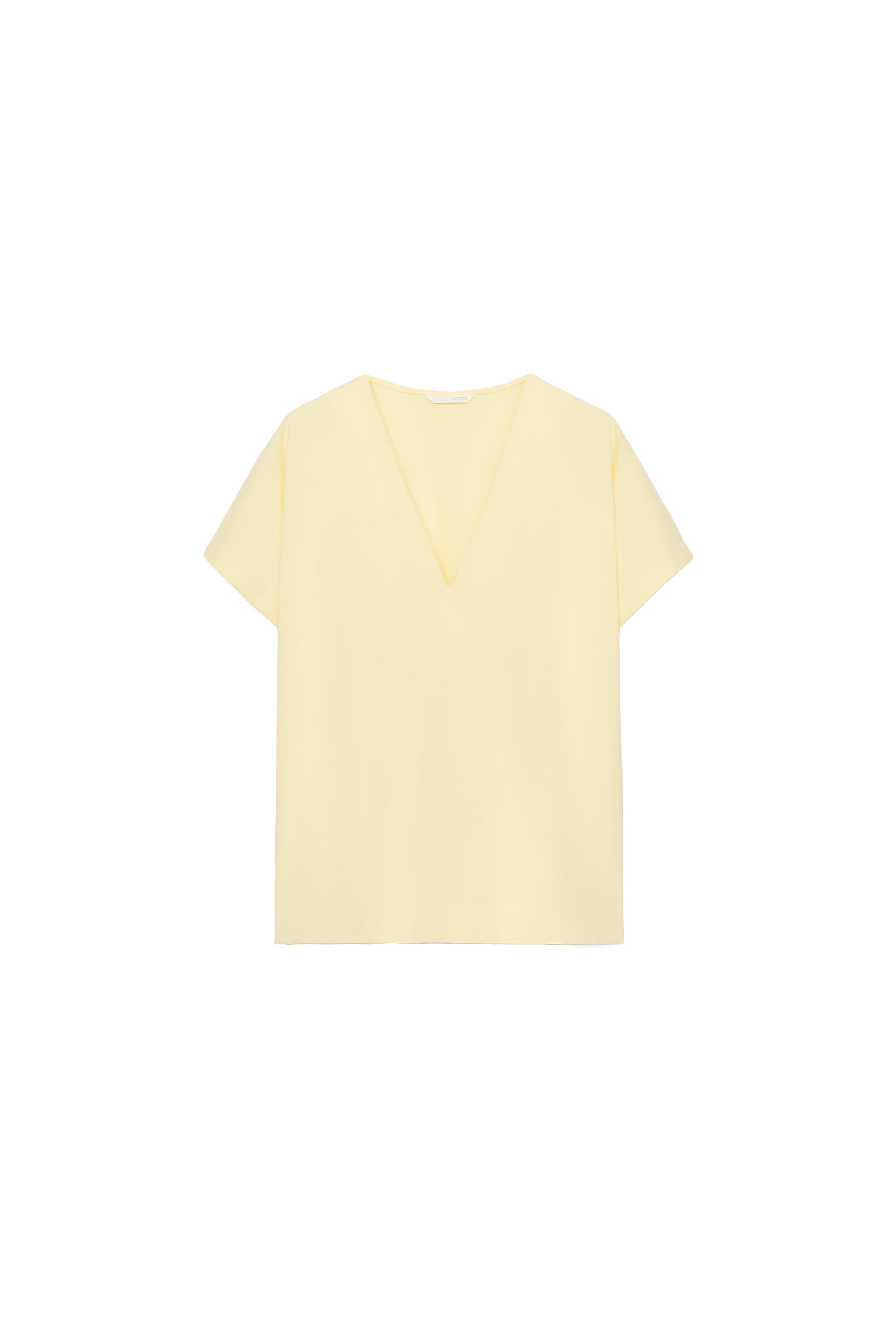 T-SHIRT À COL EN V